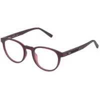 FILA Lunettes de Vue - - VFI992 - Rouge transparent brillant - Monture plastique Iniettato - Forme ronde 50/21/145