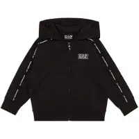 Emporio Armani Sweatshirts à capuche EA7 TRAIN LOGO SERIES HD FZ COFT TAPE garcons - Noir - 6 ans
