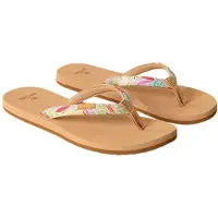 Rip Curl Sandales Rip Curl pour femmes, modèle Freedom Bloom, couleur orange, ouvertes sur le dessus, taille 38