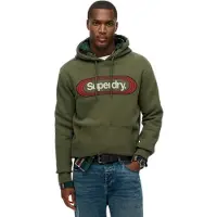 Superdry Homme Sweat à Capuche Vintage Trade Tab Vert Taille: XL