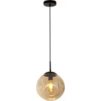 Searchlight Punch Lampe à suspendre 1 flamme noir Verre Champagne