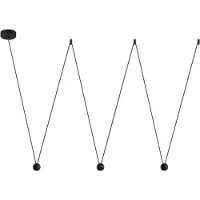 Nova Luce NOCCI LED Suspension noir 13,5W blanc chaud 320x12x112cm 9303941
