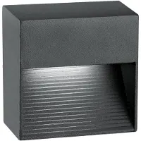 Nova Luce Applique murale carrée Krypton 8,5 cm gris