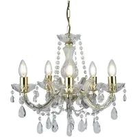 Searchlight Lustre en laiton Marie Therese