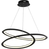 Searchlight SWIRL LED Suspension Sund noir. DIMMABLE