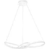 Nova Luce Lustre LED futuriste Fusion aux couleurs intemporelles, Variante : 720 x 1500 mm, 3000 K, blanc