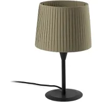 Faro SAMBA Mini lampe de table noir/soie polyester vert 64317-37
