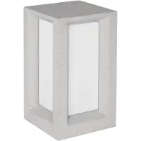 Lyora Lampe de jardin carrée Castro blanc