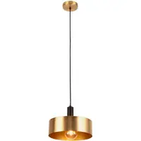 Searchlight Lampe suspendue design Knox Ø 30cm doré