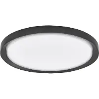 Lyora Plafonnier Troy noir Ø 56cm