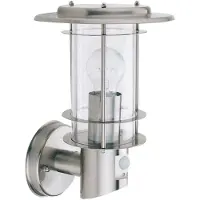 Searchlight Applique murale, acier inoxydable, H 32 cm, capteur, OUTDOOR
