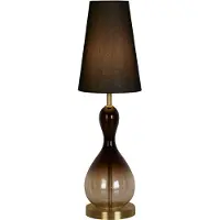 Searchlight Lampe de table noire Marakesh avec capuche