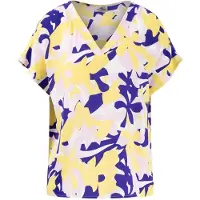 Fynch&Hatton Flower Short Sleeve Blouse Violet 42 Femme
