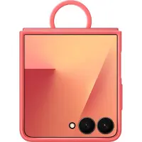 Samsung Original Coque en silicone Ring pour Galaxy Z Flip 7 - Red
