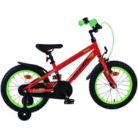 Volare Vélo enfant Rocky - Garçons - 16 pouces - Rouge