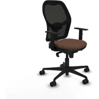 Piqueras Y Crespo Chaise de bureau 1D036N0 noir marron foncé
