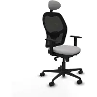 Piqueras Y Crespo Chaise de bureau 1D036N1 gris clair