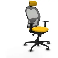 Piqueras Y Crespo Chaise de bureau avec appui-tête Jorquera 1D036G2 Jaune