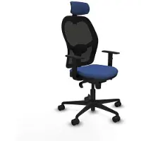 Piqueras Y Crespo Chaise de bureau 1D036N2 bleu marine