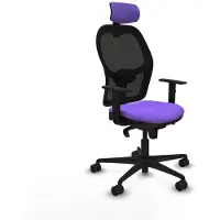 Piqueras Y Crespo Chaise de bureau avec appui-tête Jorquera 1D036N2 Lila
