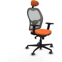 Piqueras Y Crespo Chaise de bureau avec appui-tête Jorquera 2D036G1 Orange