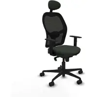 Piqueras Y Crespo Chaise de bureau 1D036N1 noir