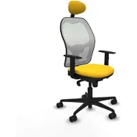 Piqueras Y Crespo Chaise de bureau 1D036N1 Jaune
