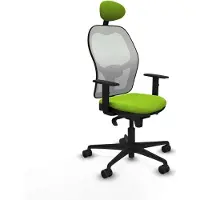 Piqueras Y Crespo Chaise de bureau avec appui-tête Jorquera 1D036N1 couleur pistache