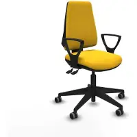 Piqueras Y Crespo Chaise de bureau BFN066G jaune