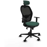 Piqueras Y Crespo Chaise de bureau avec appui-tête Jorquera 1D036N2 vert