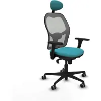 Piqueras Y Crespo Chaise de bureau avec appui-tête Jorquera 3D036G1 turquoise