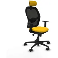 Piqueras Y Crespo Chaise de bureau 1D036N2 Jaune