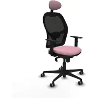 Piqueras Y Crespo Chaise de bureau avec appui-tête Jorquera 1D036G1 Rosa