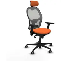 Piqueras Y Crespo Chaise de bureau avec appui-tête Jorquera 3D036G2 Orange