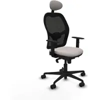 Piqueras Y Crespo Chaise de bureau avec appui-tête Jorquera 1D036N1 Blanc