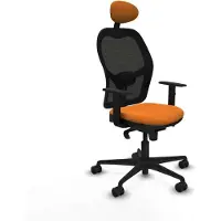 Piqueras Y Crespo Chaise de bureau 1D036N1 Orange