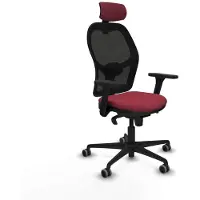 Piqueras Y Crespo Chaise de bureau avec appui-tête Jorquera 3D036G2 Grenat