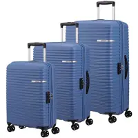 American Tourister Liftoff Spinner Tsa 33.5/70/95.5l Trolley Bag 3 Units Bleu
