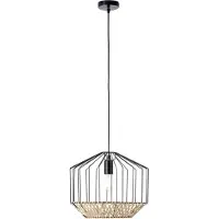 Brilliant Lampe fil de cage Templo Rotin