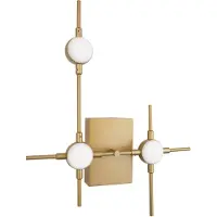 Nova Luce Atomo LED Applique murale or acrylique