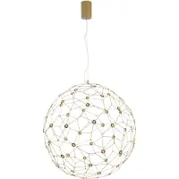 Nova Luce Sole - lampe suspendue - Ø 80 x 330 cm - 21,6W LED inclus - or