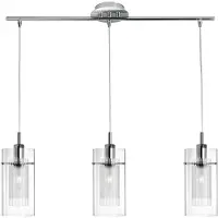 Searchlight Plafonnier, chrome, H 130 cm, DUO 1