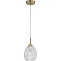 Nova Luce Vario Lampe suspendue en verre transparent