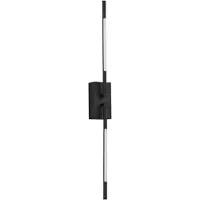 Nova Luce Applique LED Raccio , Variant : 9,2 W, 3000 K, 560 lm, 740 x 120 mm, noir, 2 sources