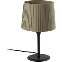 Faro SAMBA lampe de table noir/soie polyester vert 64311-40