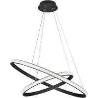 Nova Luce Nager LED Lampe à suspendre Ø 67cm Noir