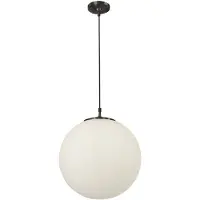 Searchlight Suspension, noir, blanc, H 120 cm, ATOM