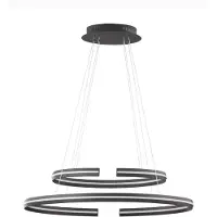 Lyora Suspension noire Torrente ovale