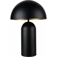 Artdelight Lampe de table Best Ø 25cm noir avec blanc