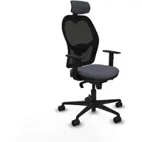 Piqueras Y Crespo Chaise de bureau 1D036N2 gris foncé